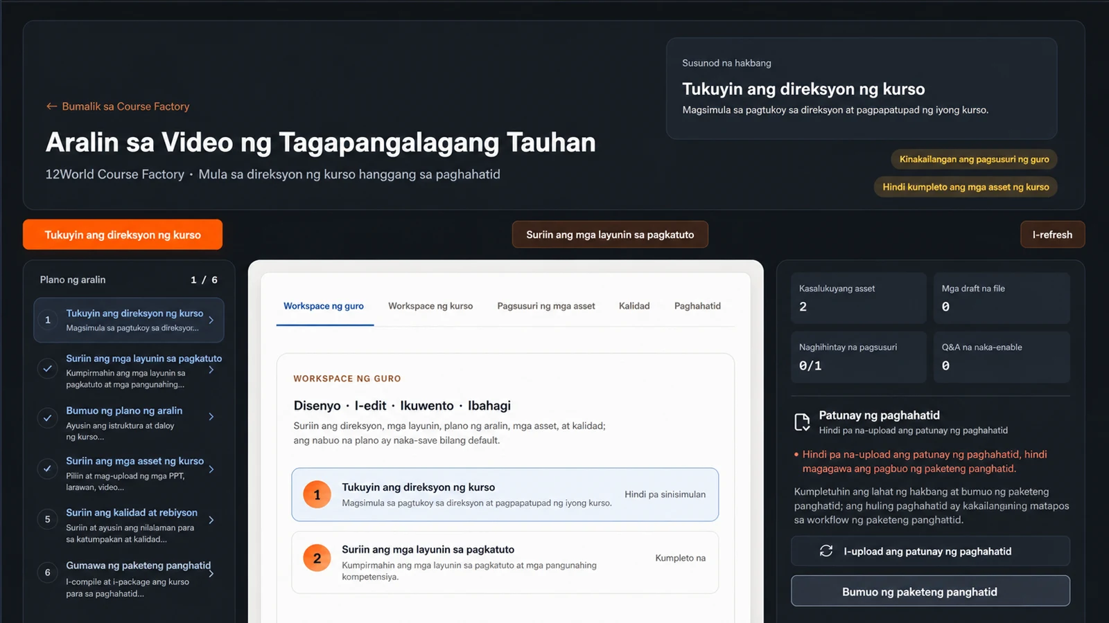 Aralin sa Video ng Tagapangalagang Tauhan