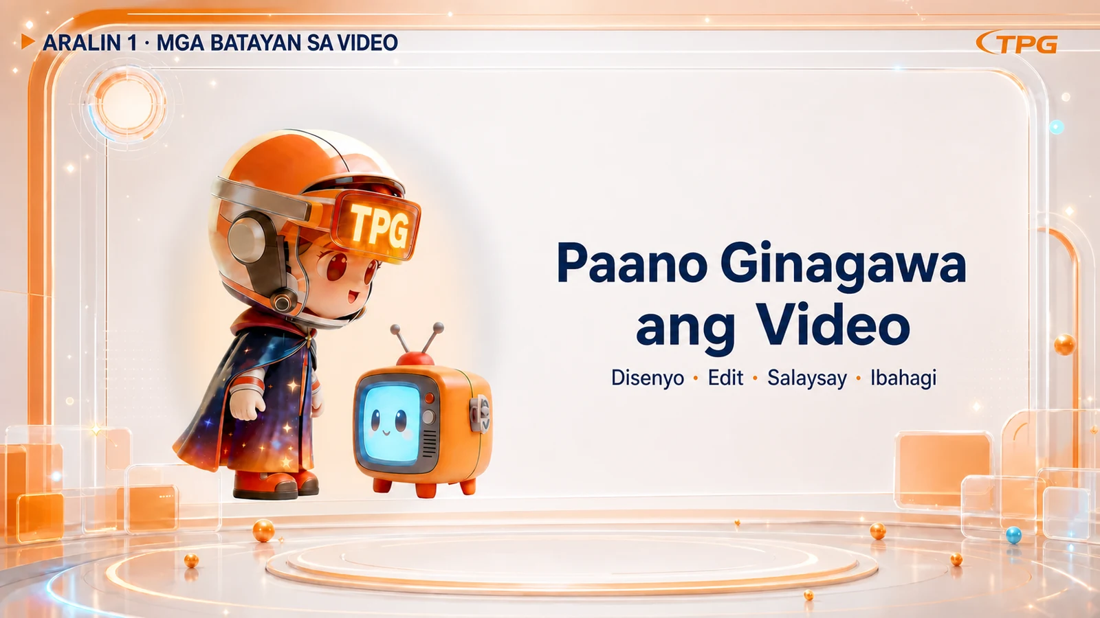 Aralin sa Video ng Tagapangalagang Tauhan · Disenyo · Edit · Salaysay · Ibahagi