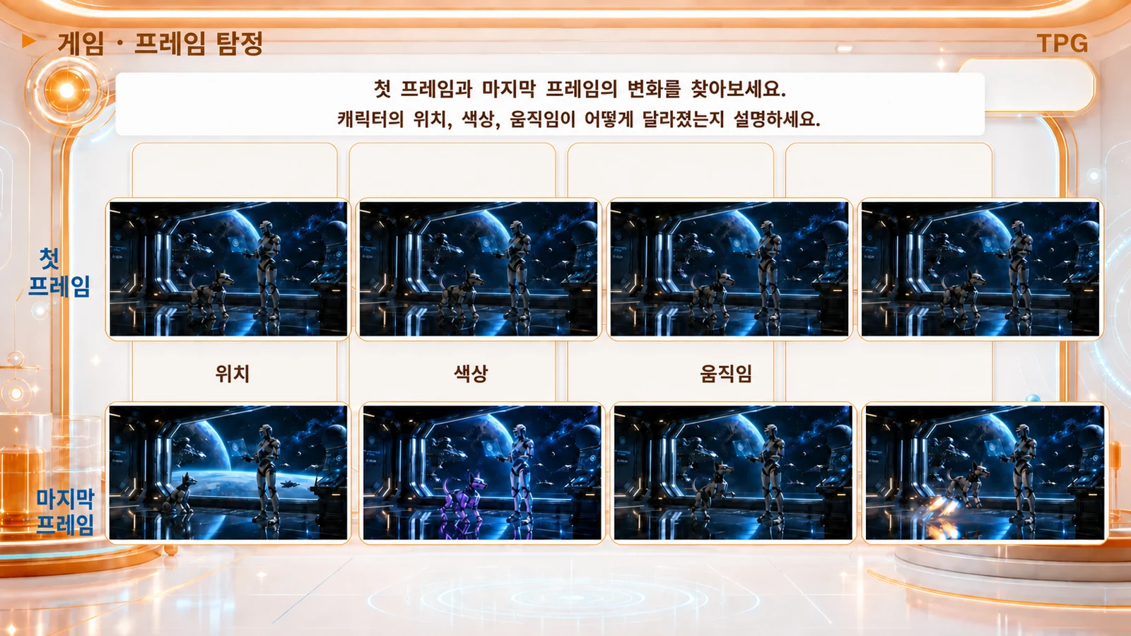 수호자 캐릭터 영상 수업 · 프레임 탐정